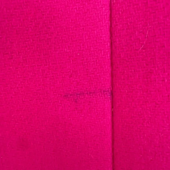 J.Crew Stadium Cloth Nello Gori Wool Coat Fuchsia Pink Size 10 Tall NWT - Picture 7 of 7